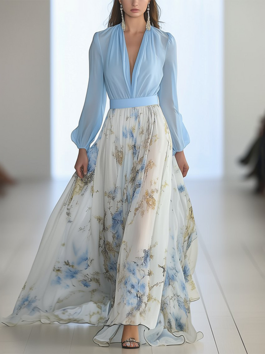 WW | Shimmering Maxi Dress With Floral Print