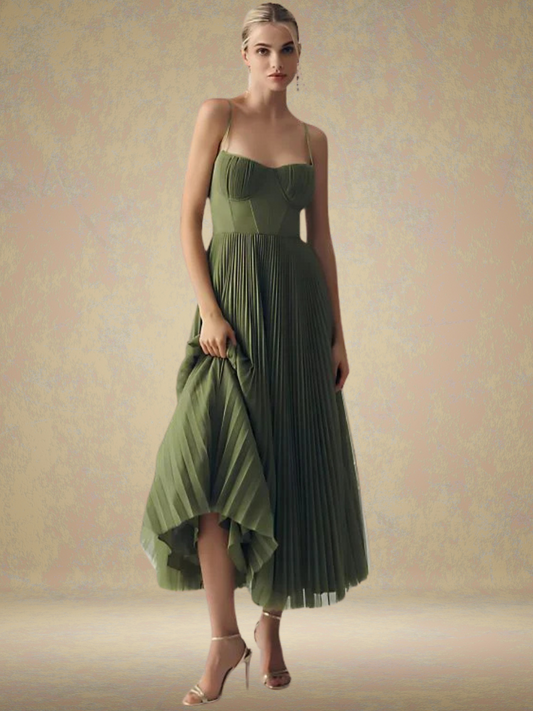 Jasira™ | Romantisches plissiertes Kleid