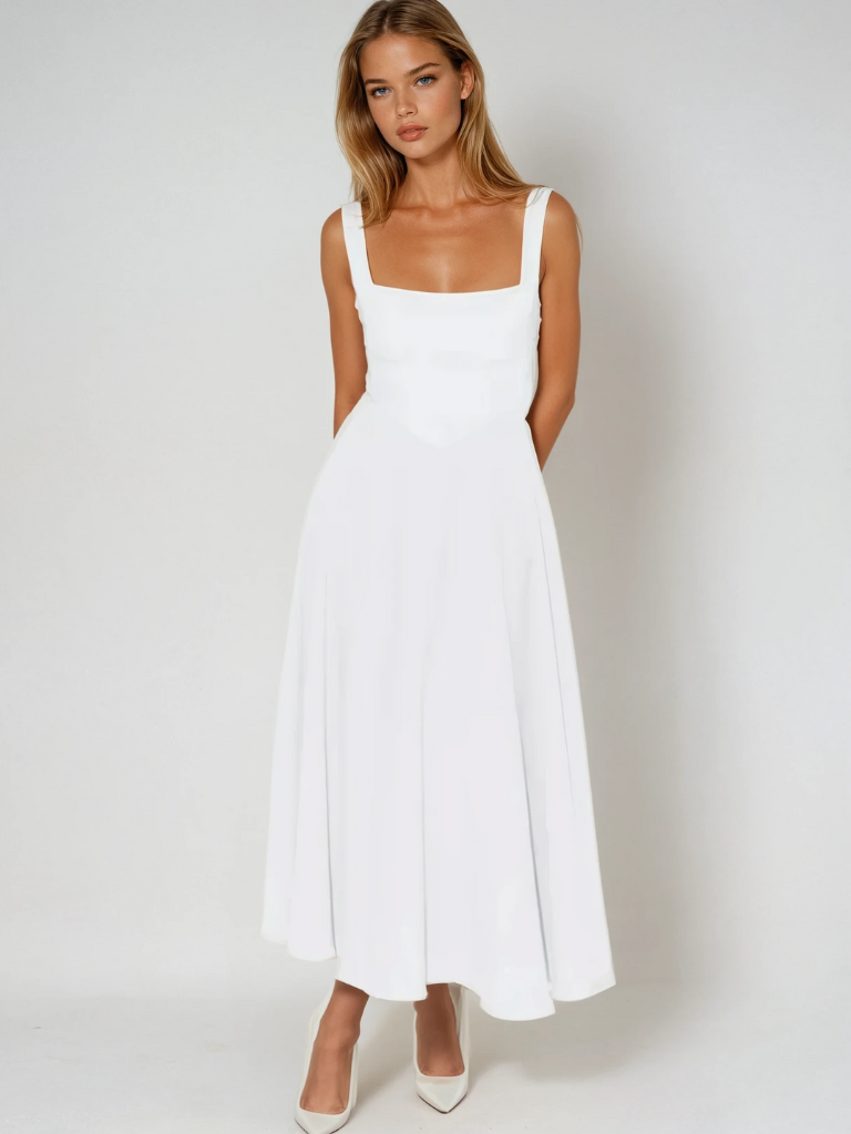 Lucinda™ | Dress with crimson elegance
