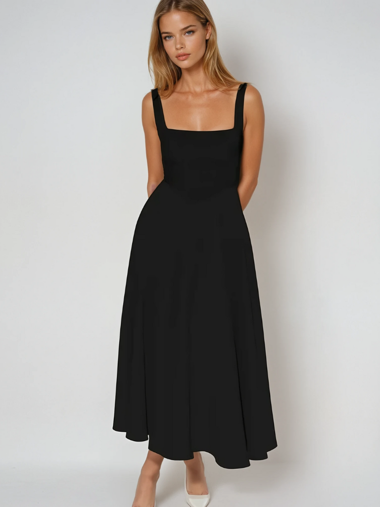 Lucinda™ | Dress with crimson elegance