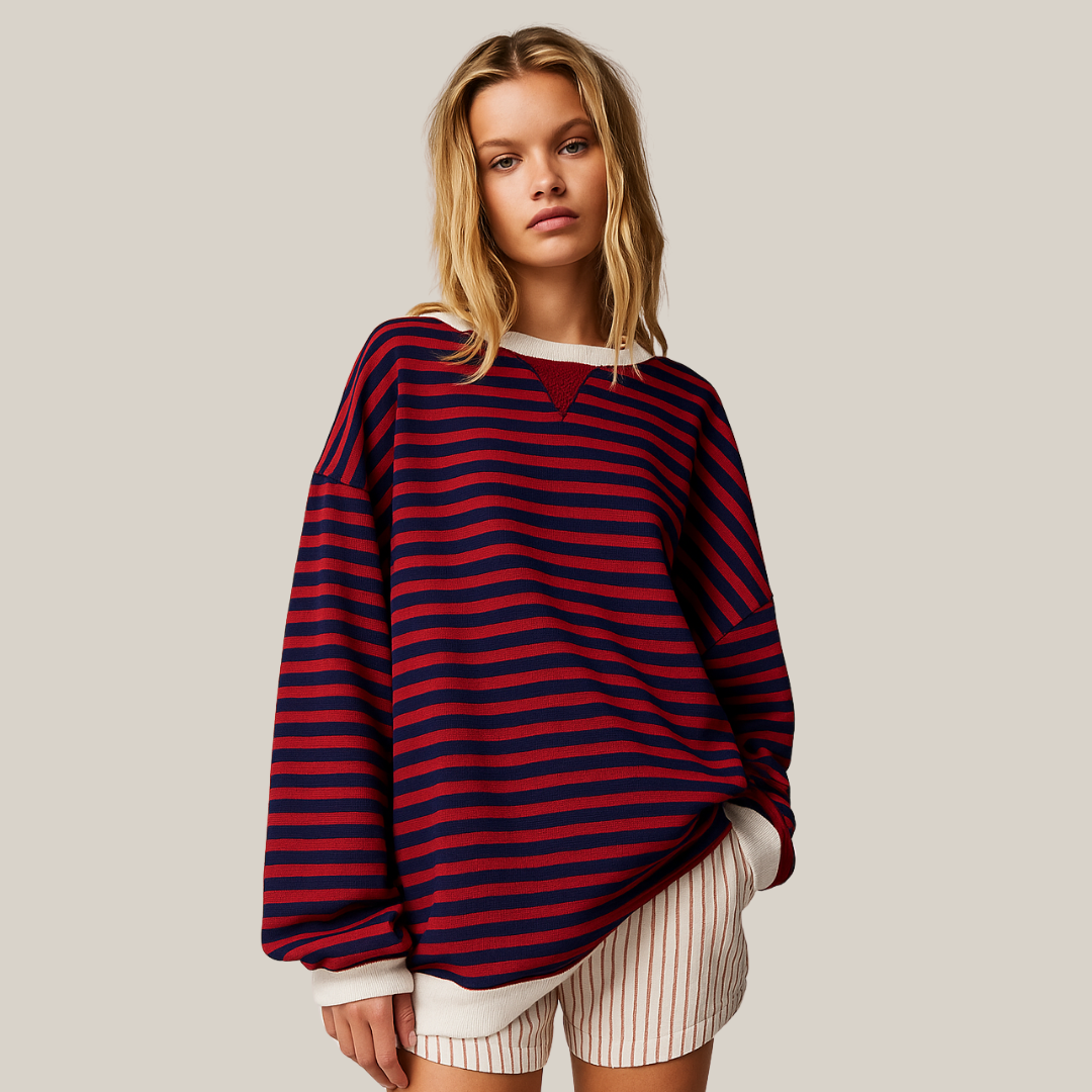 WW | Oversized Striped Sweatshirt