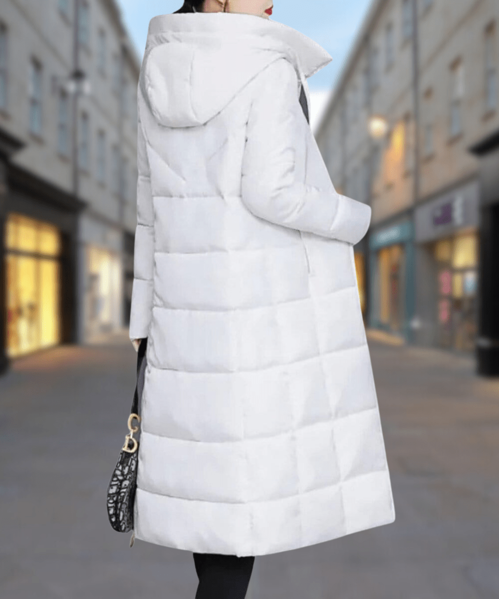 WW | Quilted Puffer Jacket - Hood Insulation - Winter Warmth - Elegant Maxi Length