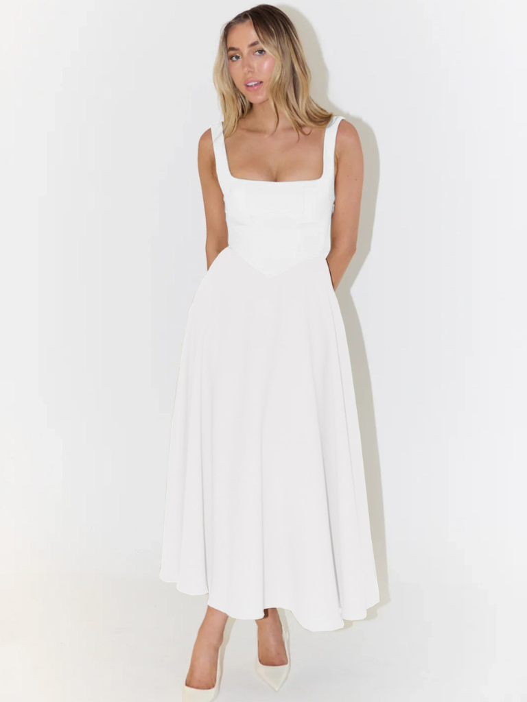 Lucinda™ | Dress with crimson elegance
