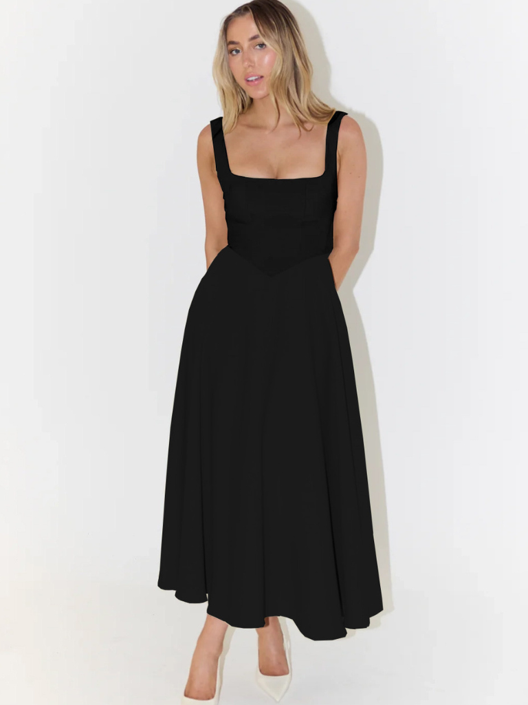Lucinda™ | Dress with crimson elegance