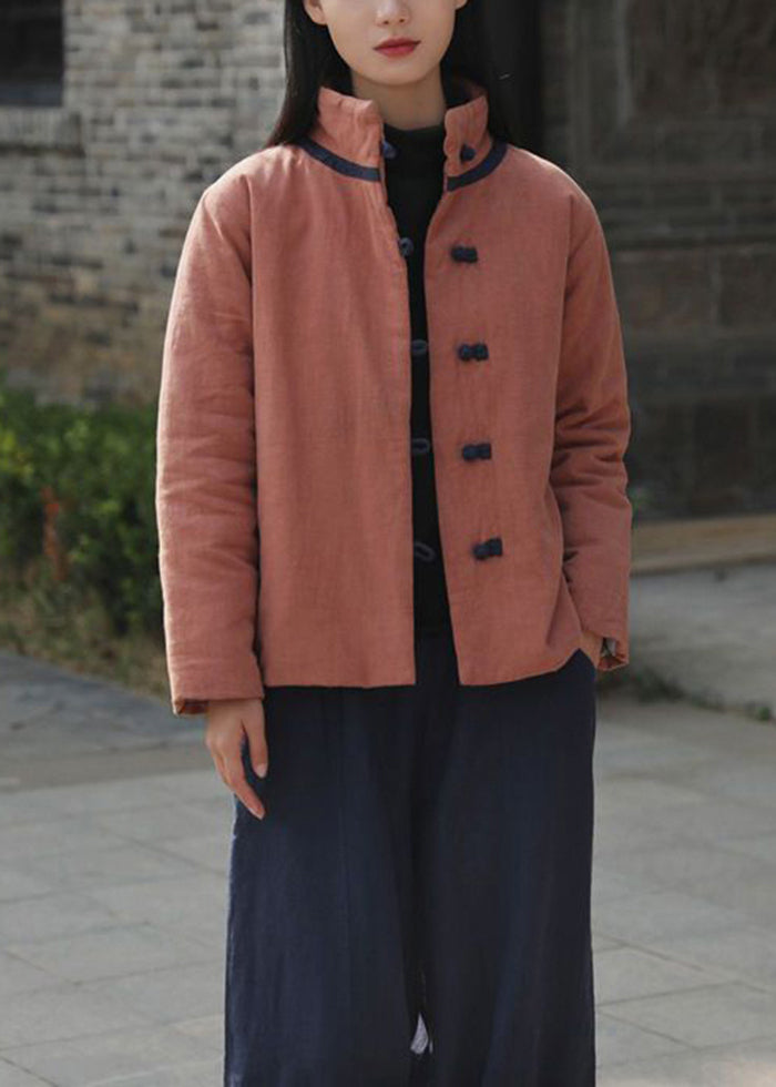 WW | Warm Fine Cotton-Filled Coats Chinese Button Winter