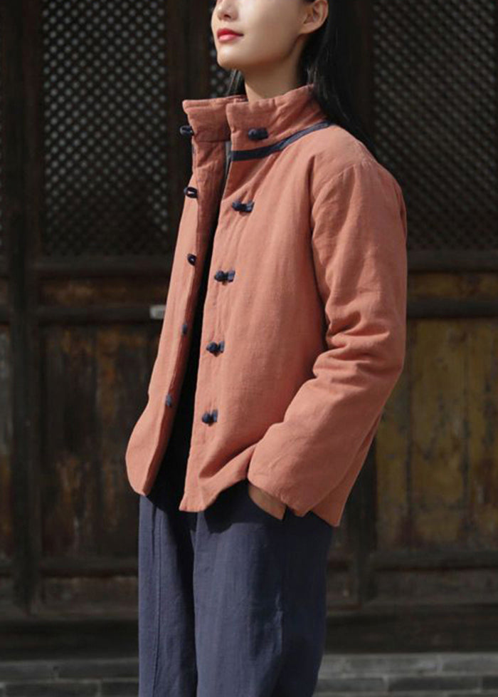 WW | Warm Fine Cotton-Filled Coats Chinese Button Winter