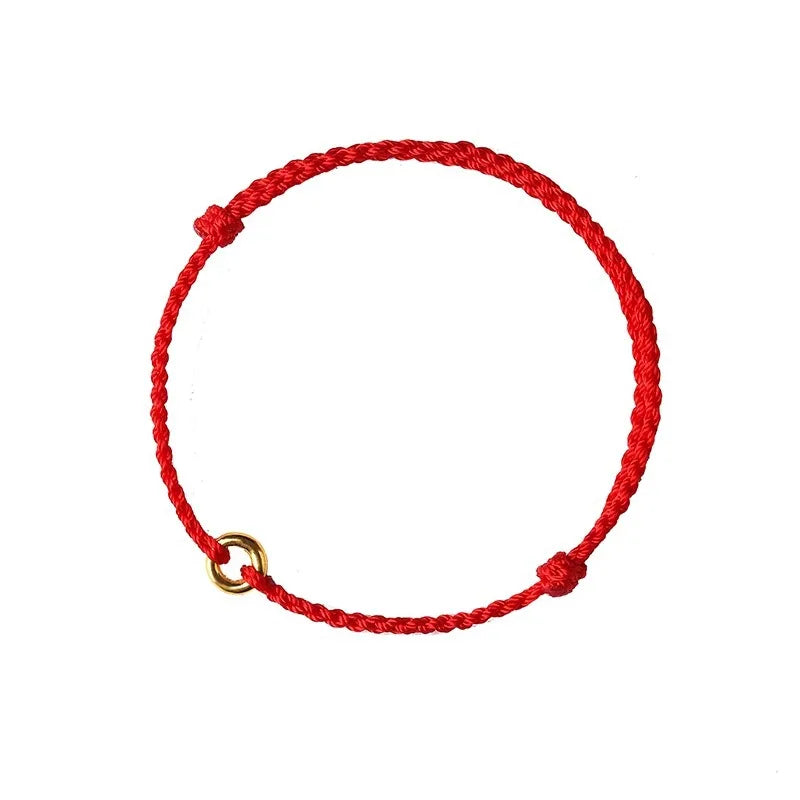 WW | Hand-Woven Golden Circle Bracelet