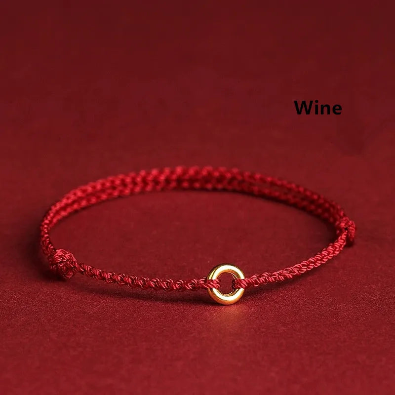 WW | Hand-Woven Golden Circle Bracelet