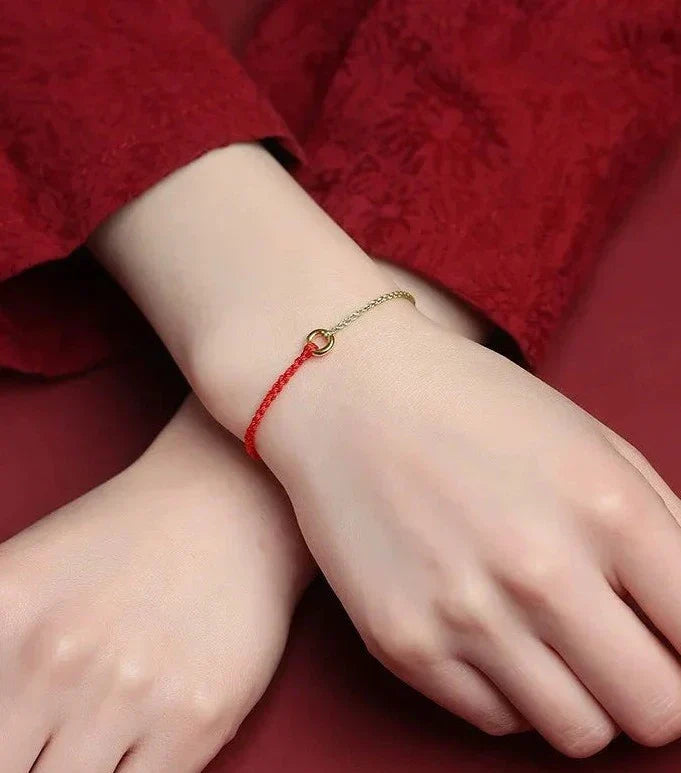 WW | Hand-Woven Golden Circle Bracelet