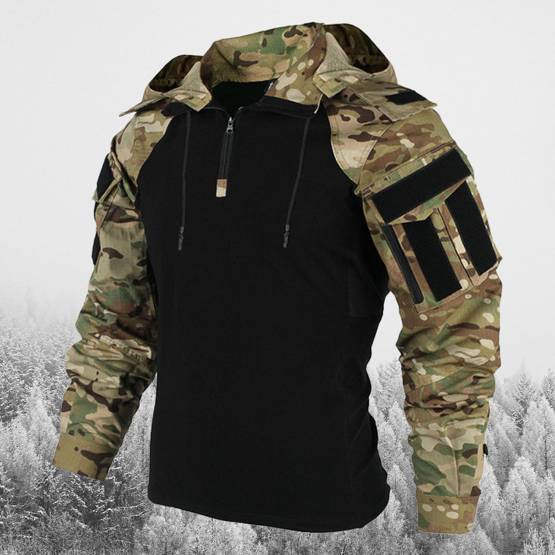 WW | Half Zipper Hooded Tactical Jacket Men's Jacket