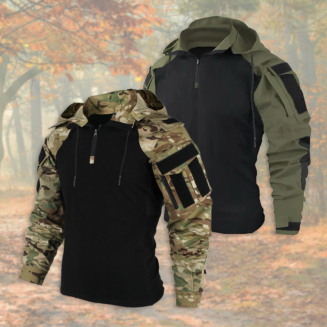 WW | Half Zipper Hooded Tactical Jacket Men's Jacket