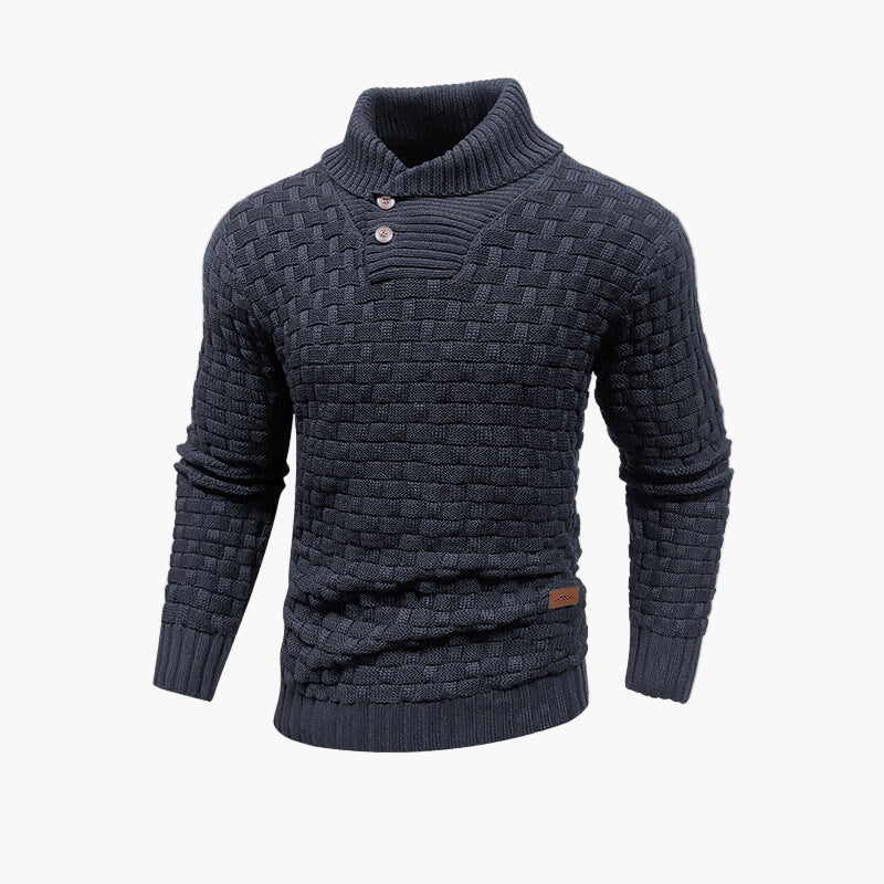 WW | Fashionable Knitted Sweater with Button Placket - Elegant Casual Look for Autumn & Winter