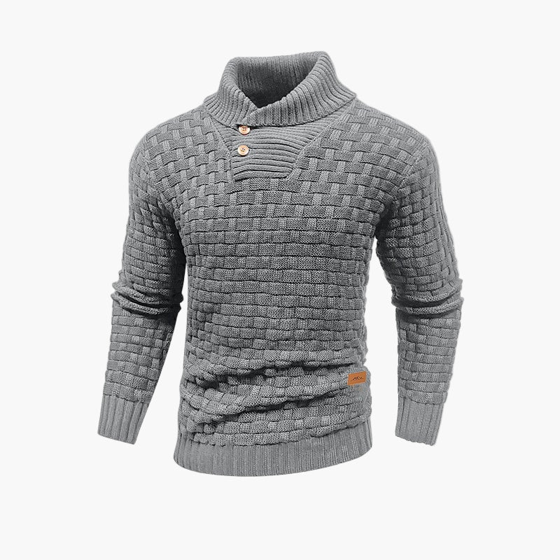 WW | Fashionable Knitted Sweater with Button Placket - Elegant Casual Look for Autumn & Winter