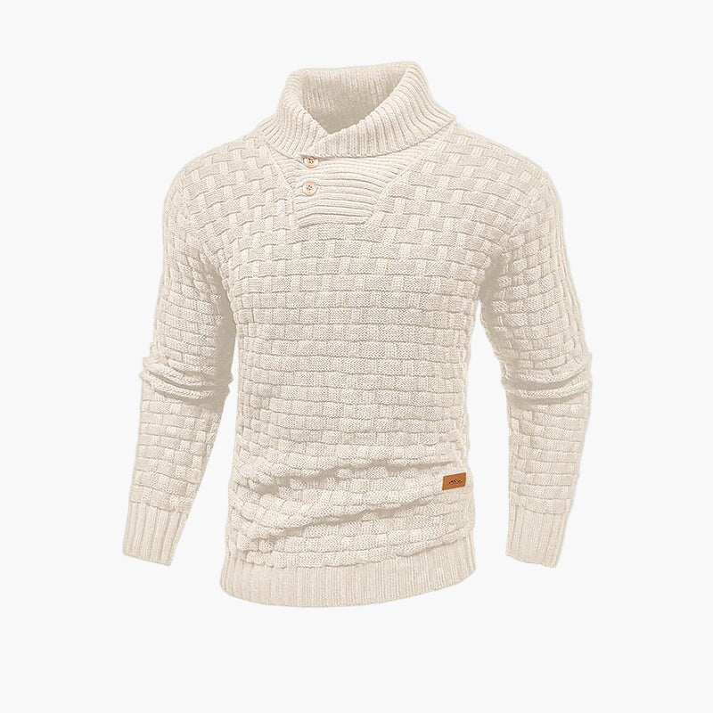 WW | Fashionable Knitted Sweater with Button Placket - Elegant Casual Look for Autumn & Winter