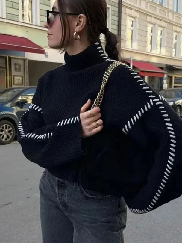 WW | Oversized Turtleneck Sweater for Women