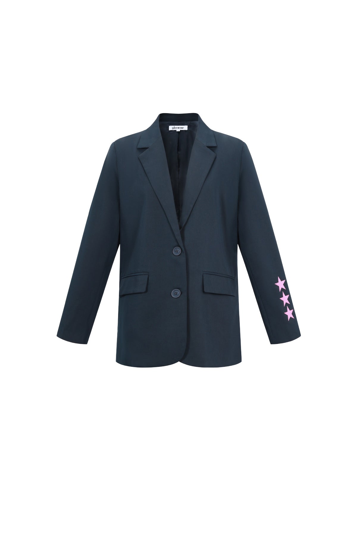 WW | Blazer Sterne Bedruckt Locker Sitzender Blazer Damenblazer