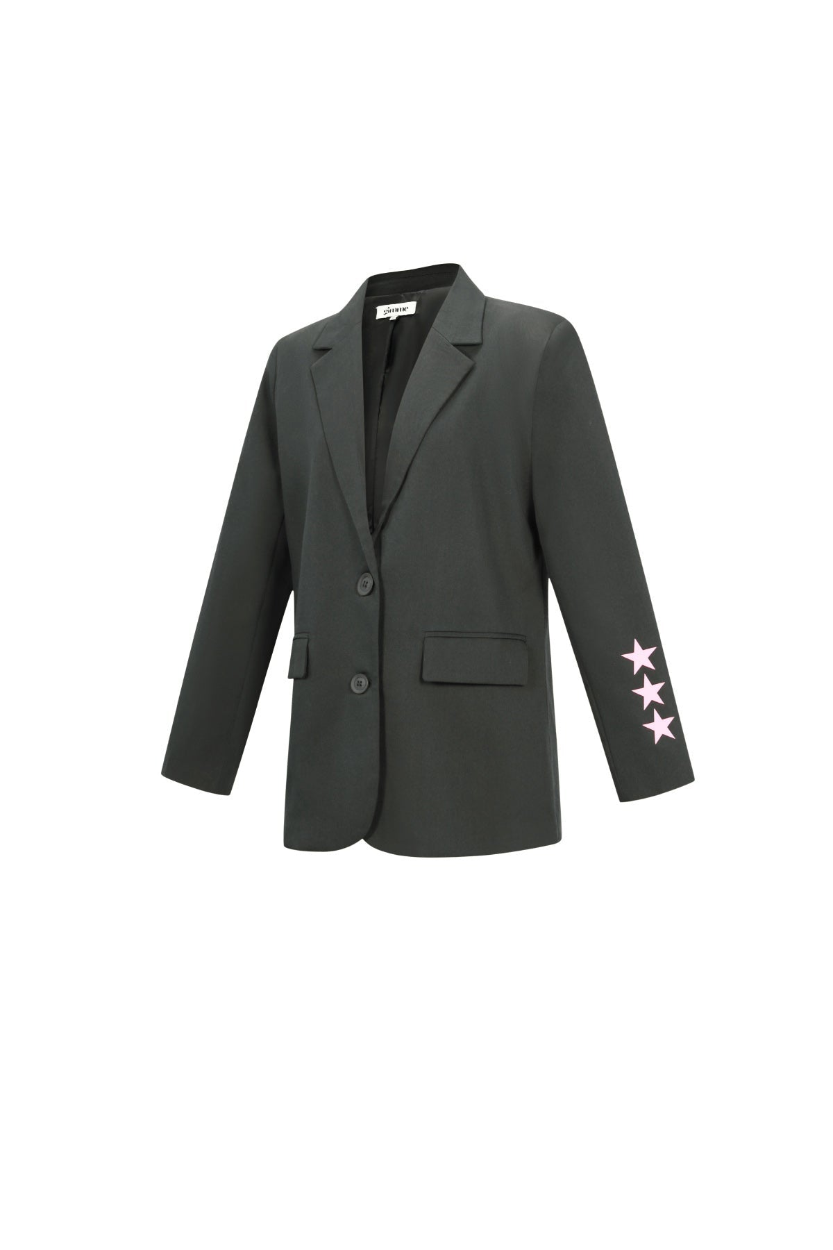WW | Blazer Sterne Bedruckt Locker Sitzender Blazer Damenblazer