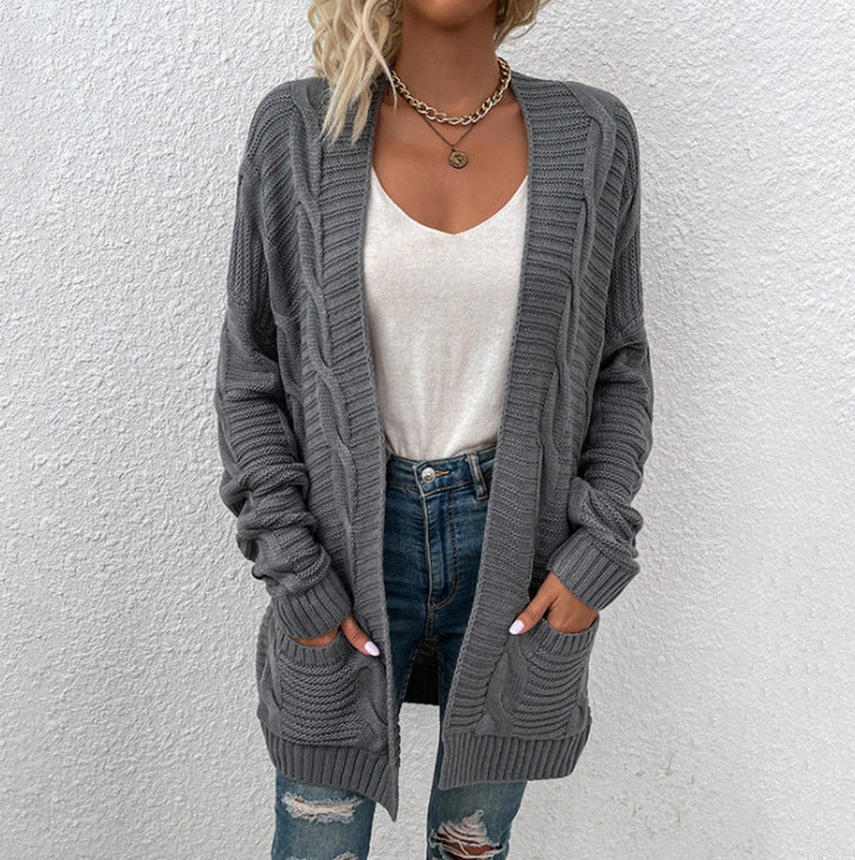 WW | Übergröße Strick Frühlingsjacke