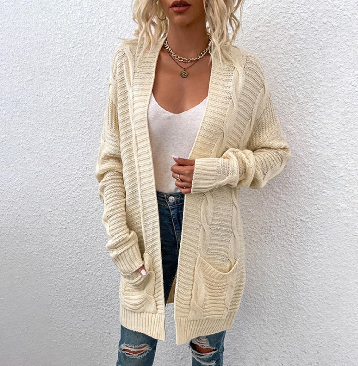 WW | Übergröße Strick Frühlingsjacke