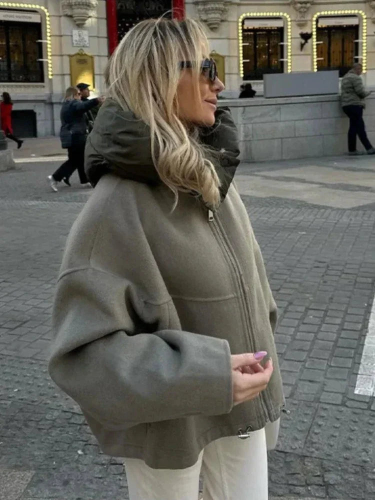 WW | Übergroße Kapuzenjacke für mühelosen Stil