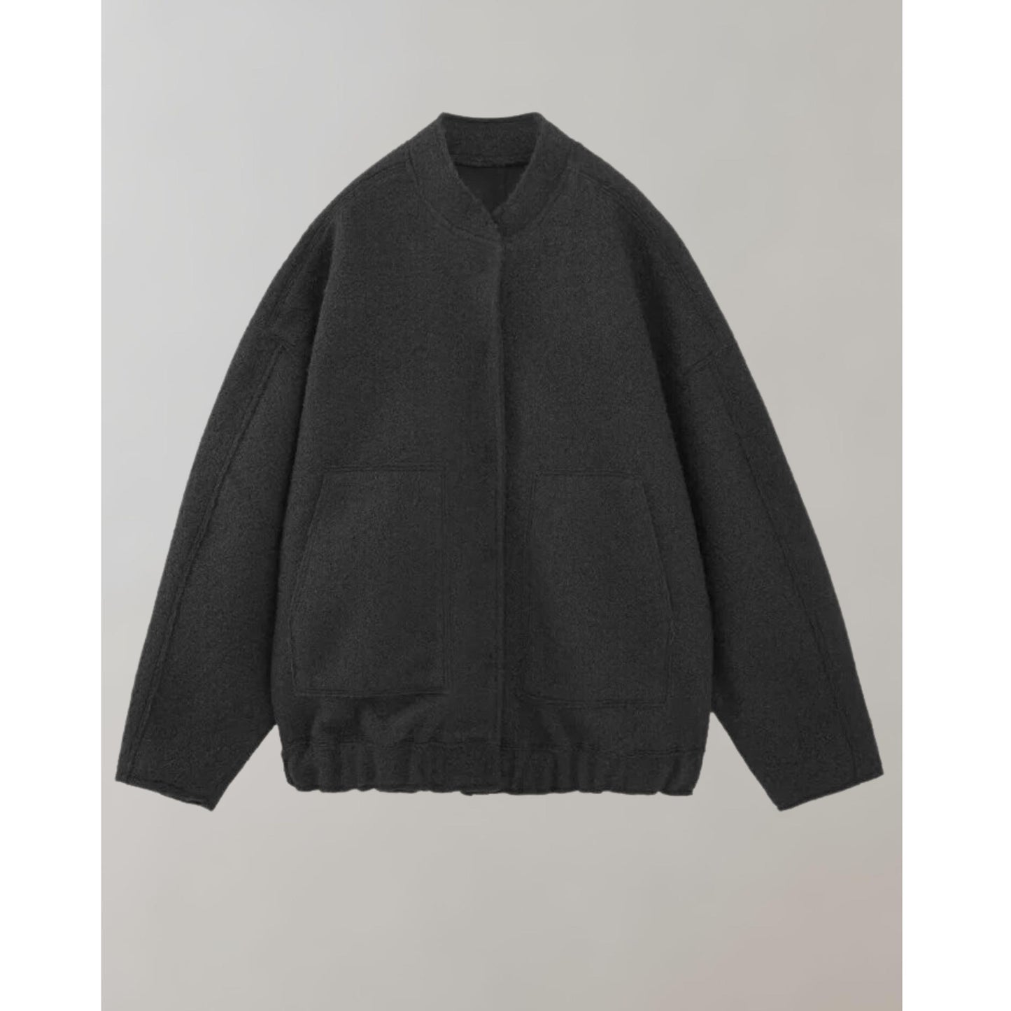 WW | Bomberjacke Knopfverschluss Taschen Jacke Damenjacke