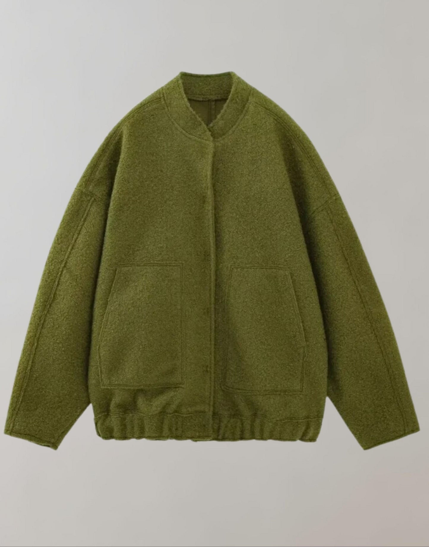 WW | Bomberjacke Lässig mit Knöpfen Jacke Damenjacke