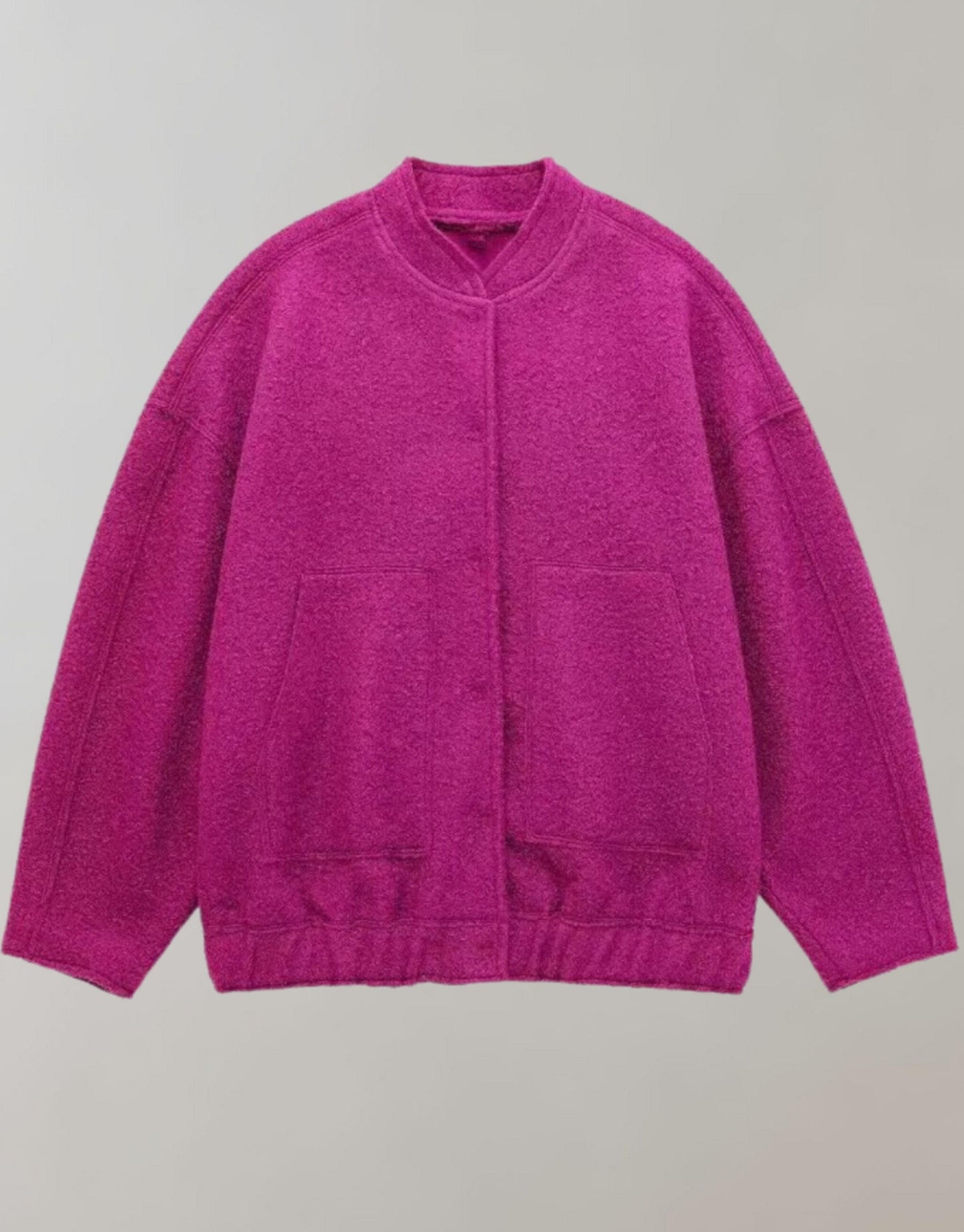 WW | Bomberjacke Lässig mit Knöpfen Jacke Damenjacke