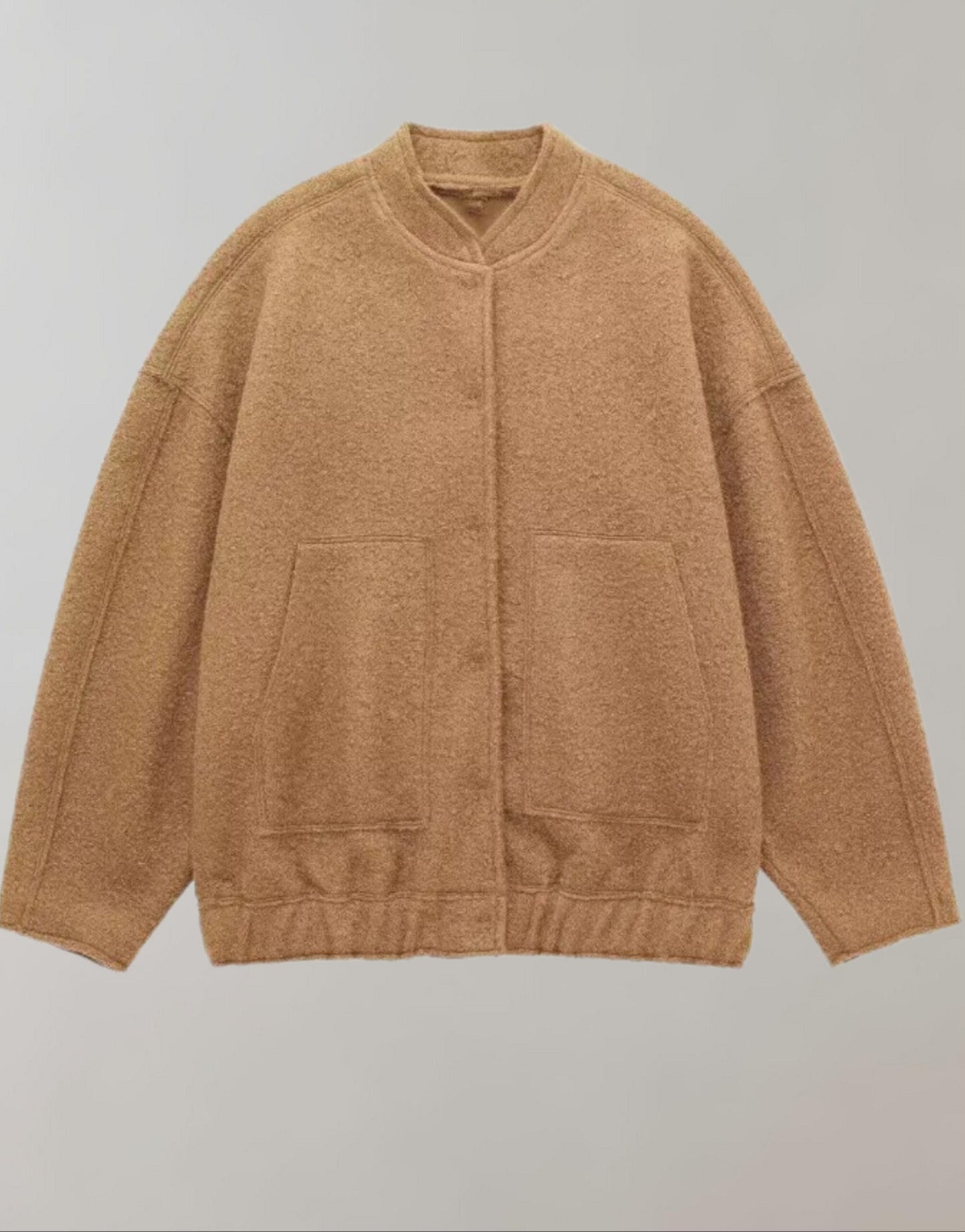 WW | Bomberjacke Lässig mit Knöpfen Jacke Damenjacke