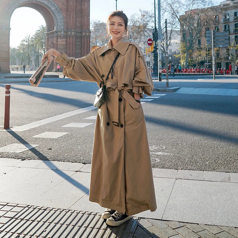 WW | Women's Trench Coat - Classic Double-Breasted Design