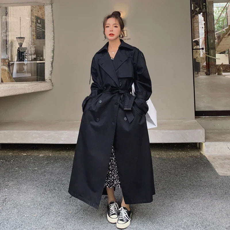 WW | Women's Trench Coat - Classic Double-Breasted Design