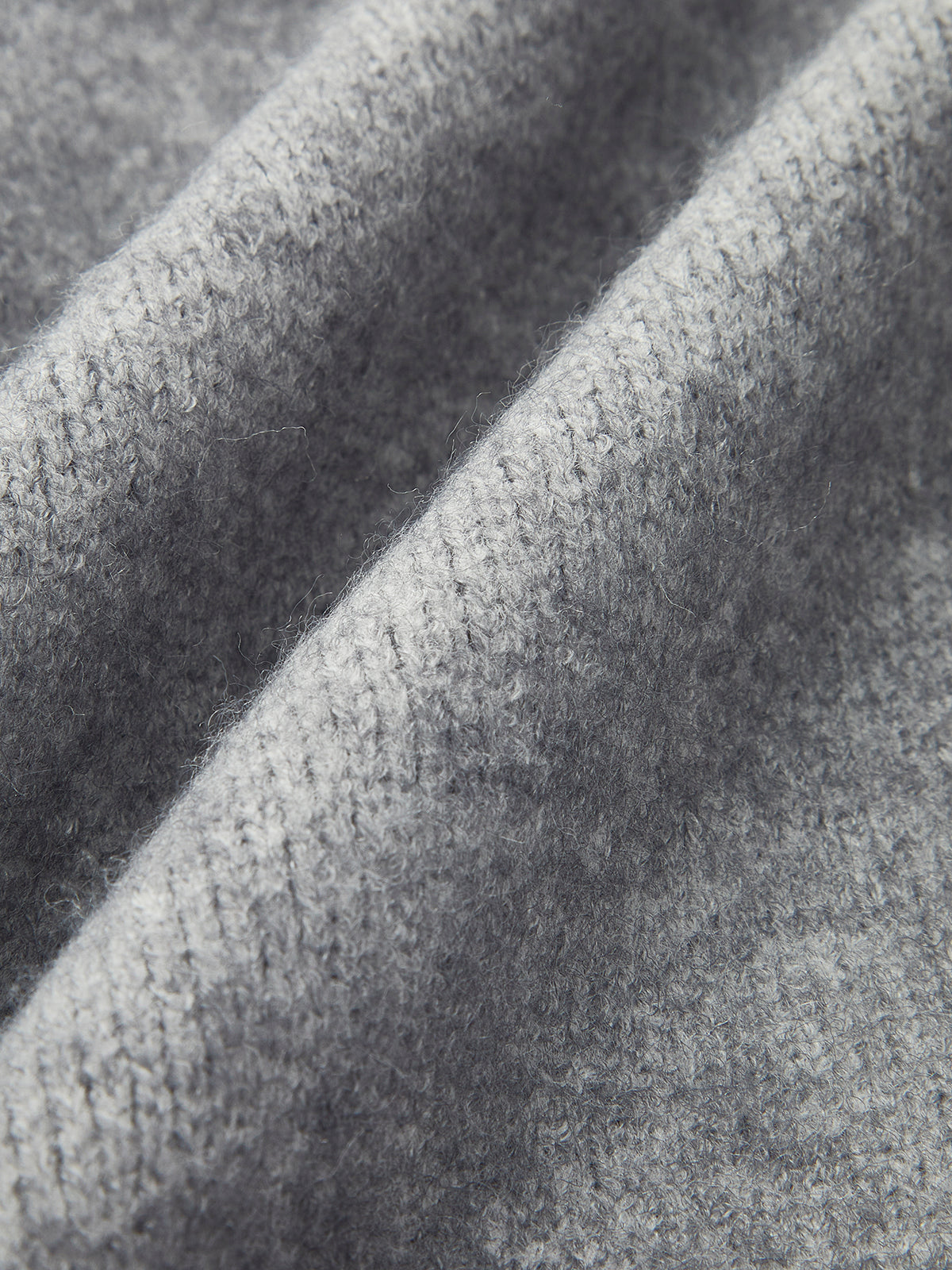 WW | Damen Übergröße Strickjacke mit offenem Kragen und langen Ärmeln