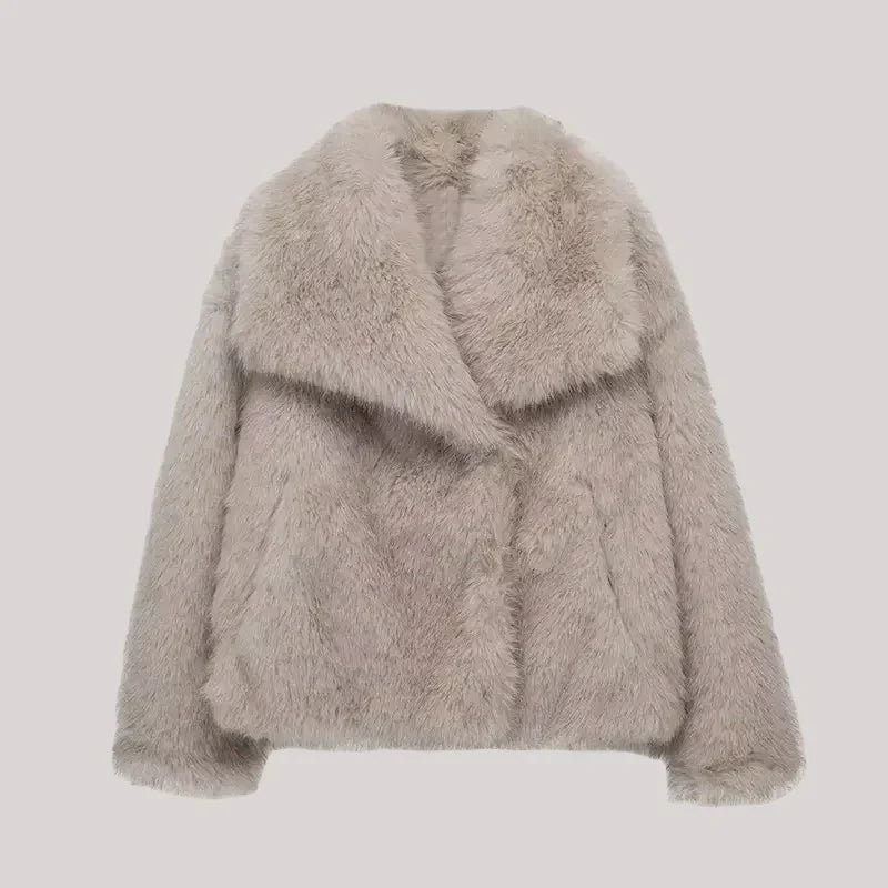 WW | Pelzjacke für Damen Luxus und Komfort Perfekt für Den Winter