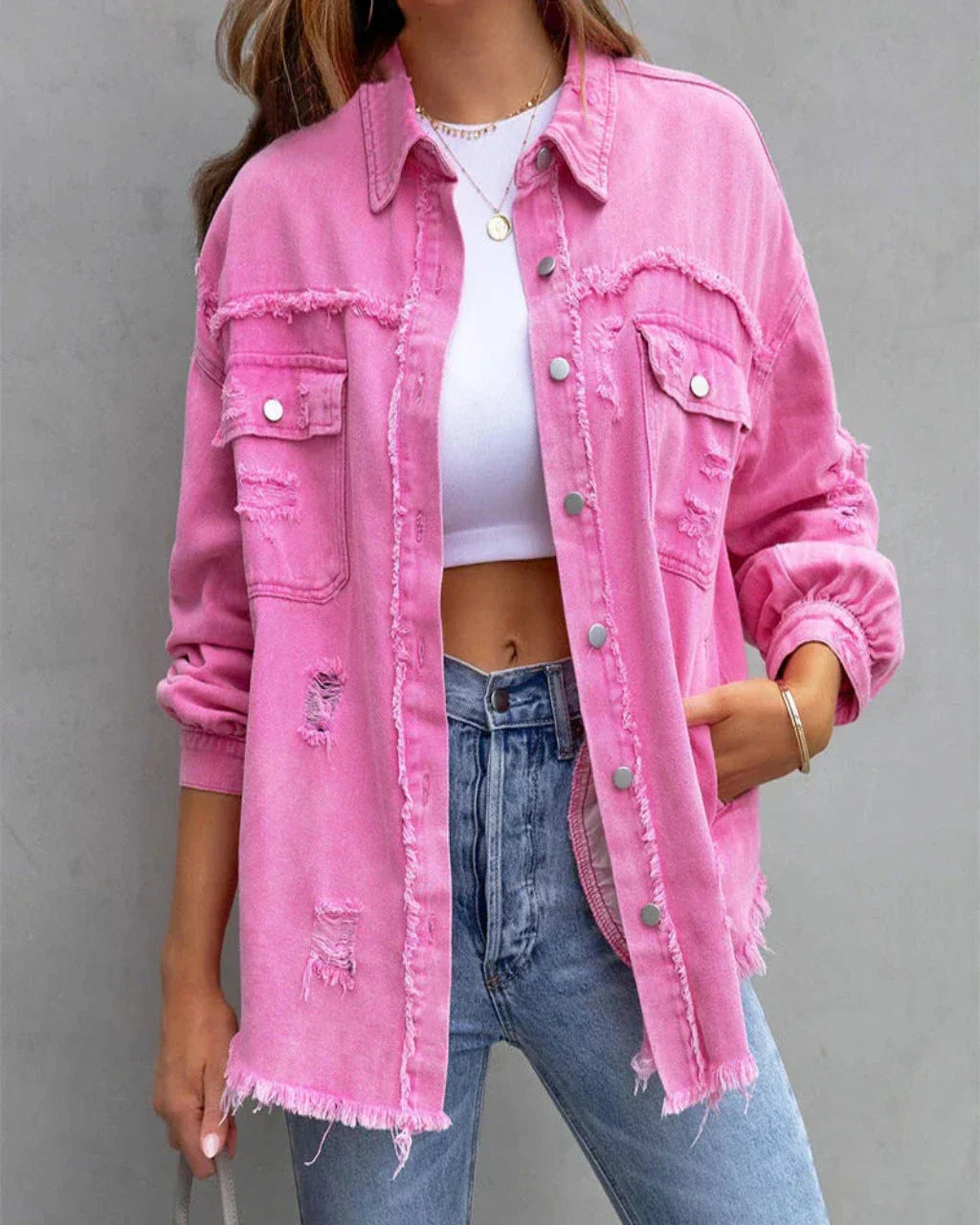 WW | Distressed Denim Jacket