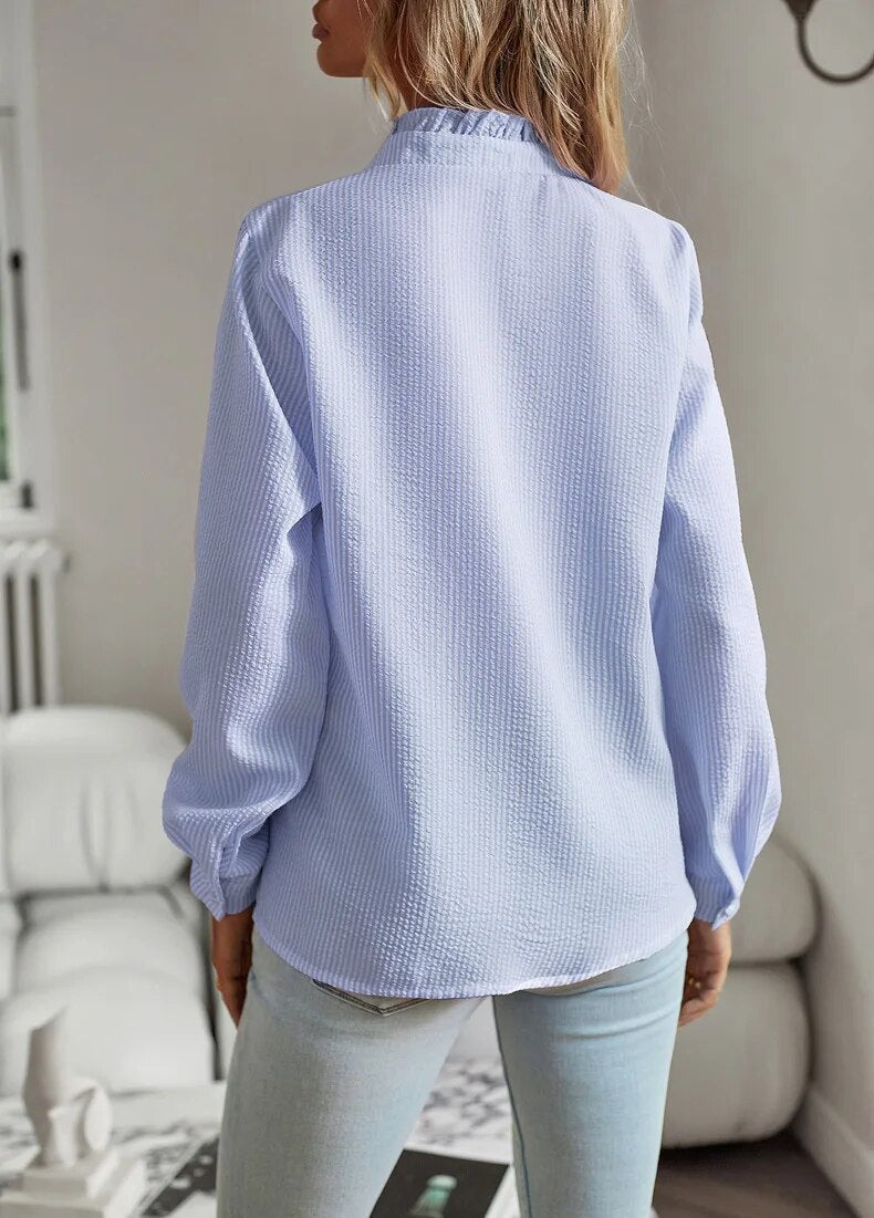 WW Blouse | Elegant Ruffled Shirt for Women