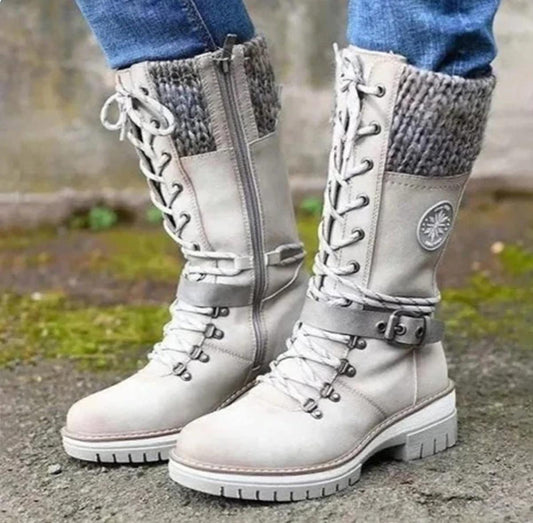 WW | Wasserdichte Knie-Schneestiefel für Frauen