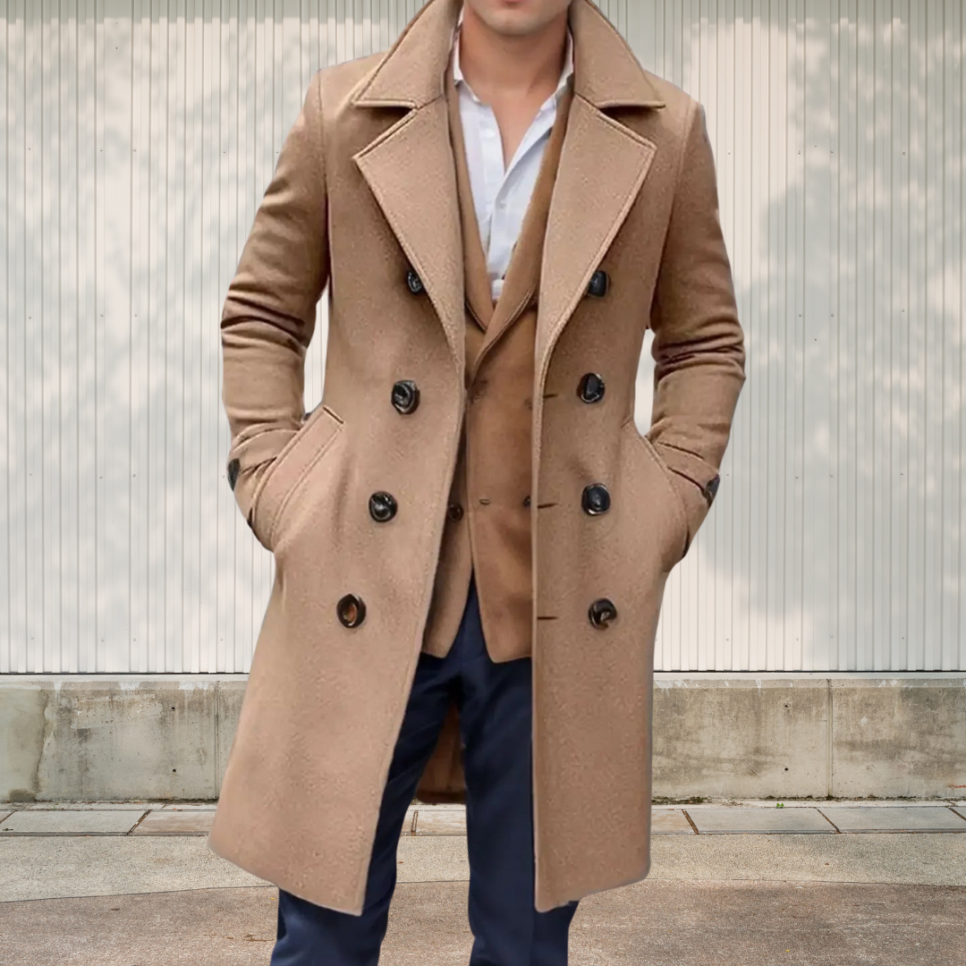 WW | Retro-Mantel mit Kragen für Herren Eleganter Winter-Stil