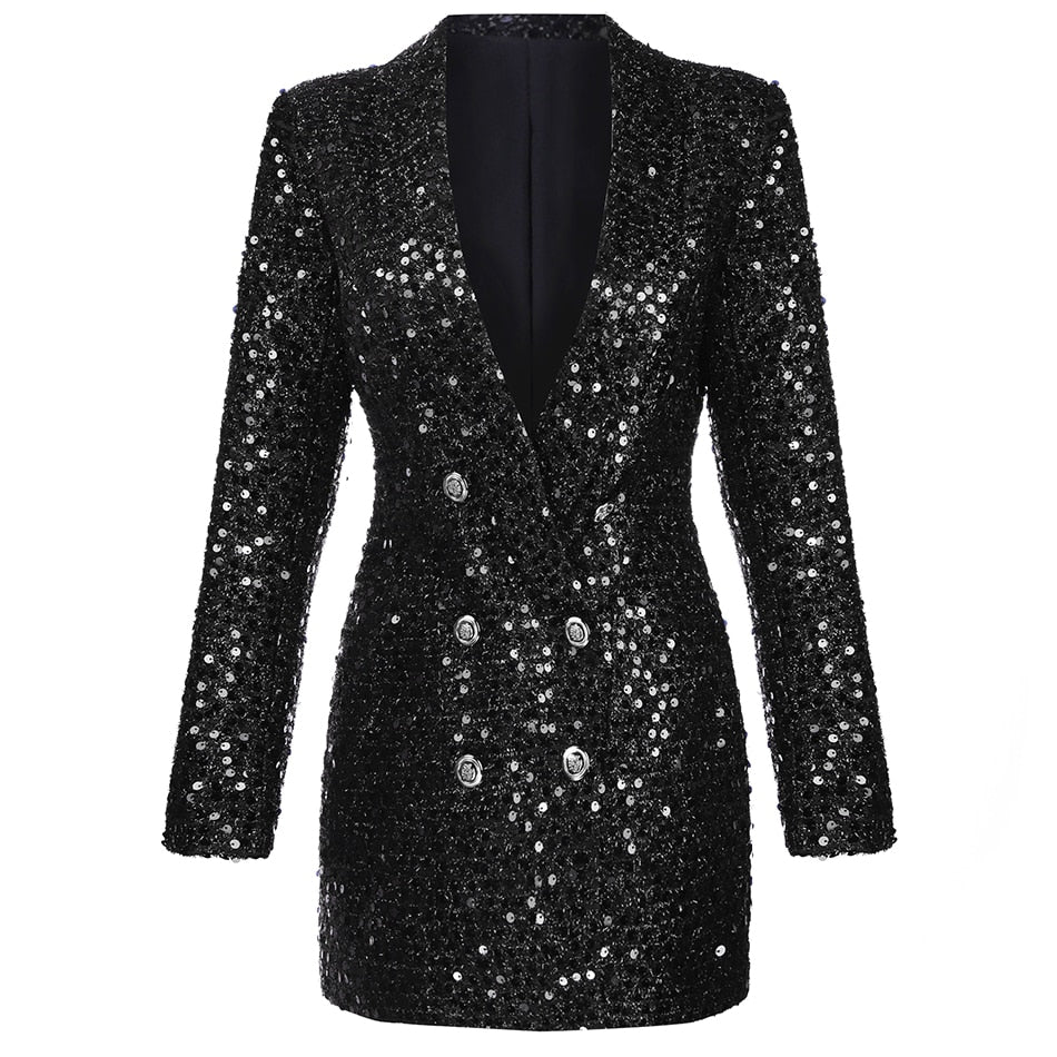 WW | Blazer Kleid Glitzer
