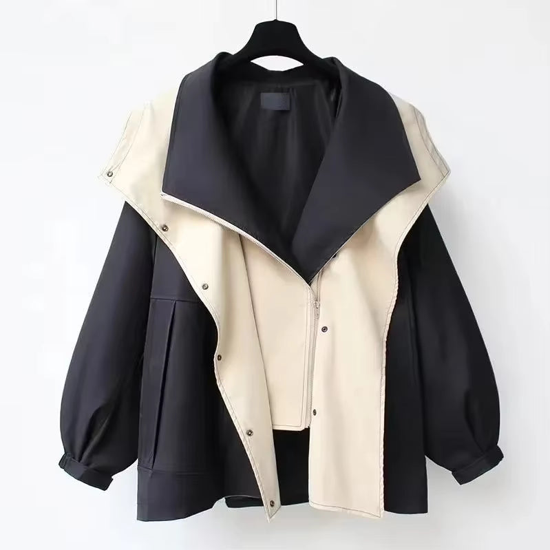 WW | Jacke mit Kapuze Übergröße Herbstjacke Damenjacke