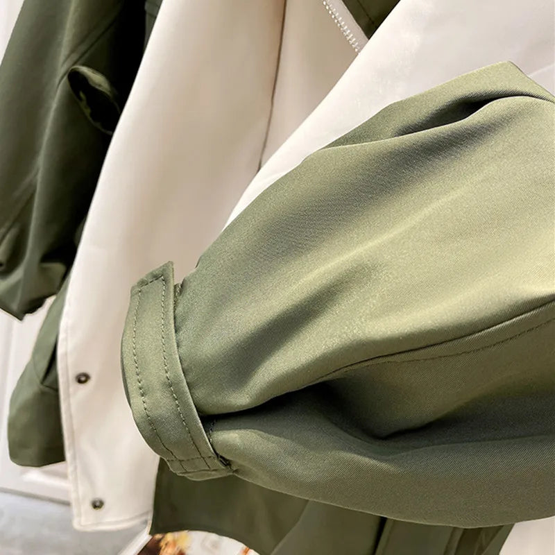 WW | Jacke mit Kapuze Übergröße Herbstjacke Damenjacke