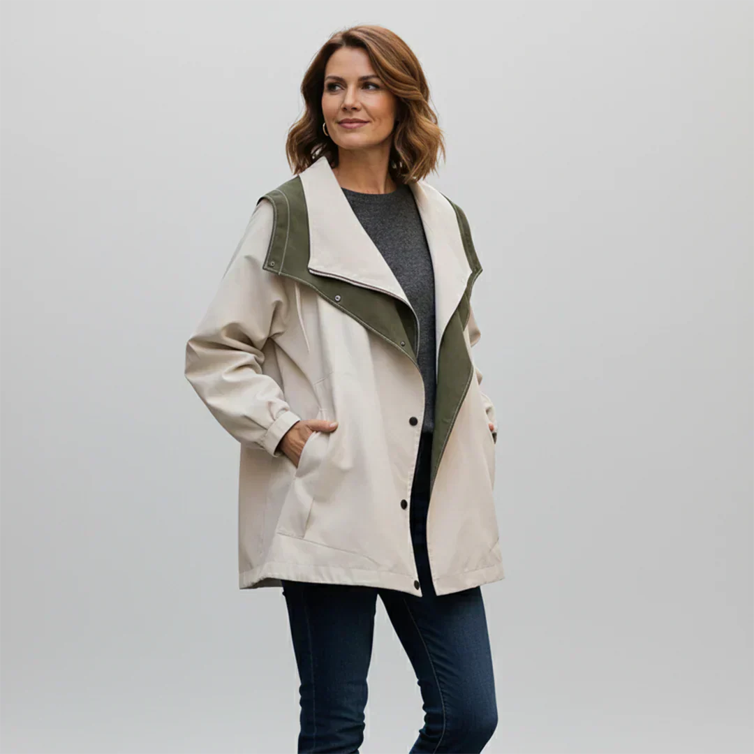 WW | Jacke mit Kapuze Übergröße Herbstjacke Damenjacke