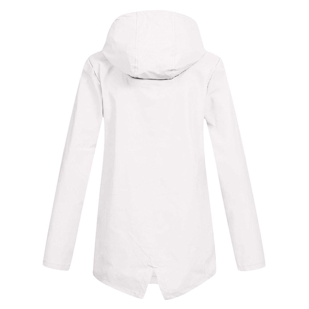 WW | Jacke Winddichter Damenjacke mit Kapuze und Halb Langer Passform für Den Herbst
