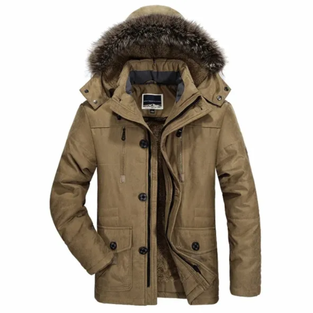 WW | Warme Winterparka für Männer mit Kapuze Reißverschluss