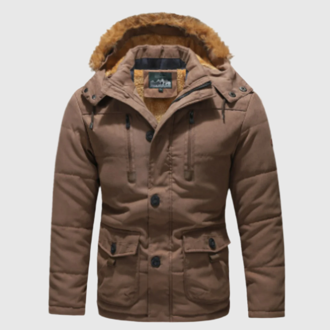 WW | Warme Winterparka für Männer mit Kapuze Reißverschluss