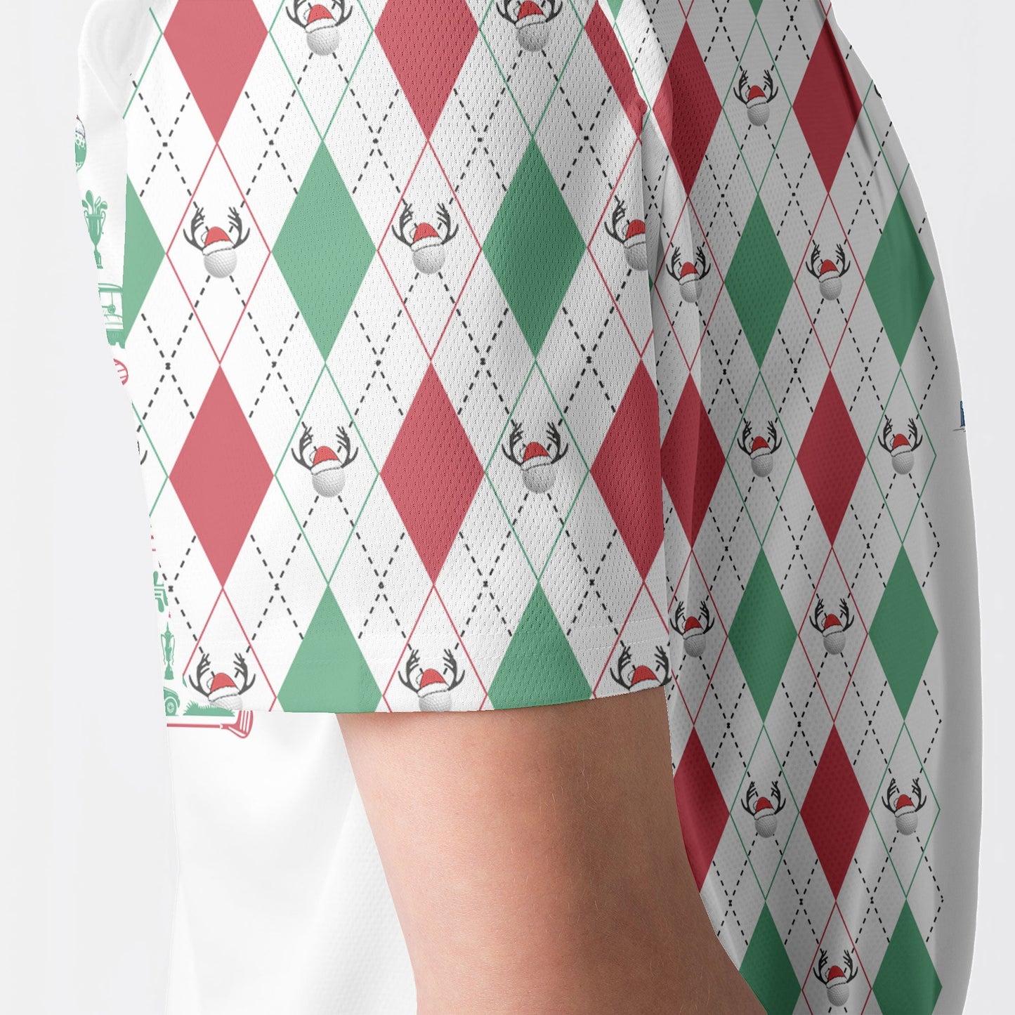 WW | Personalisierte Weihnachtsgeschenk Für Golfer Herren Poloshirt