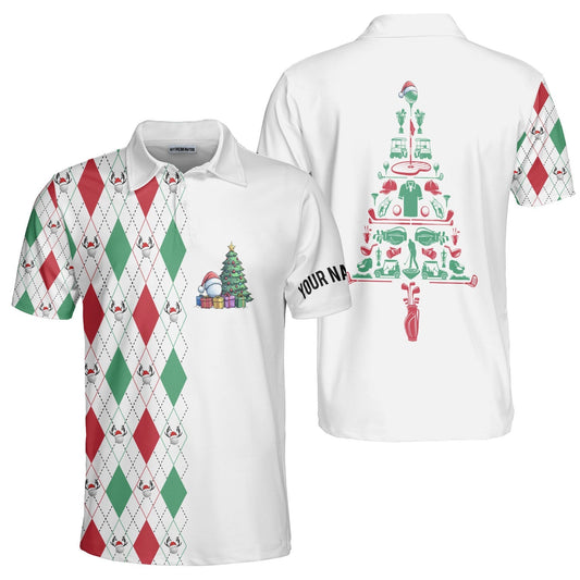WW | Personalized Christmas Gift For Golfers Men's Polo Shirt