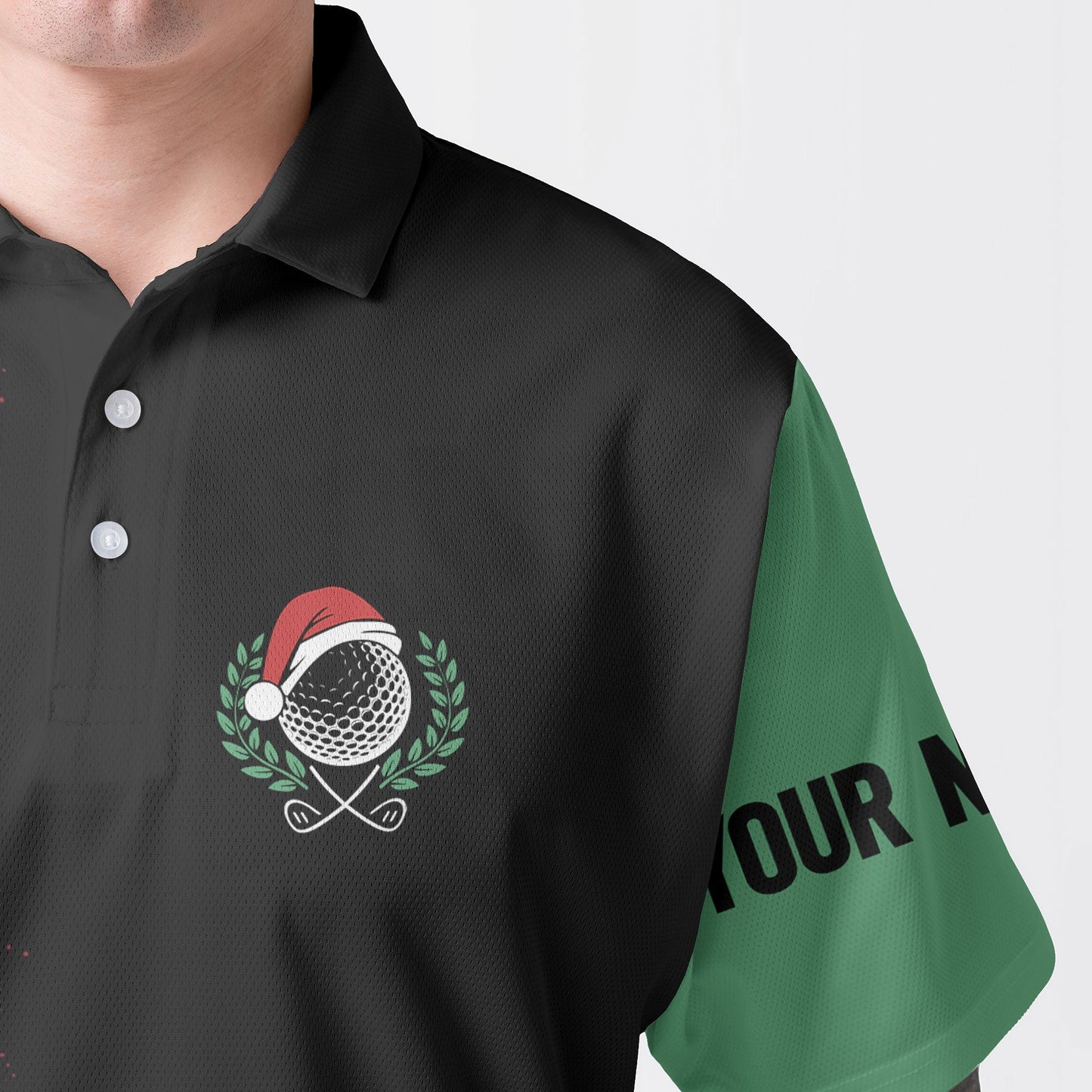 WW | Personalisierte Weihnachtsmann Golfhemden für Männer