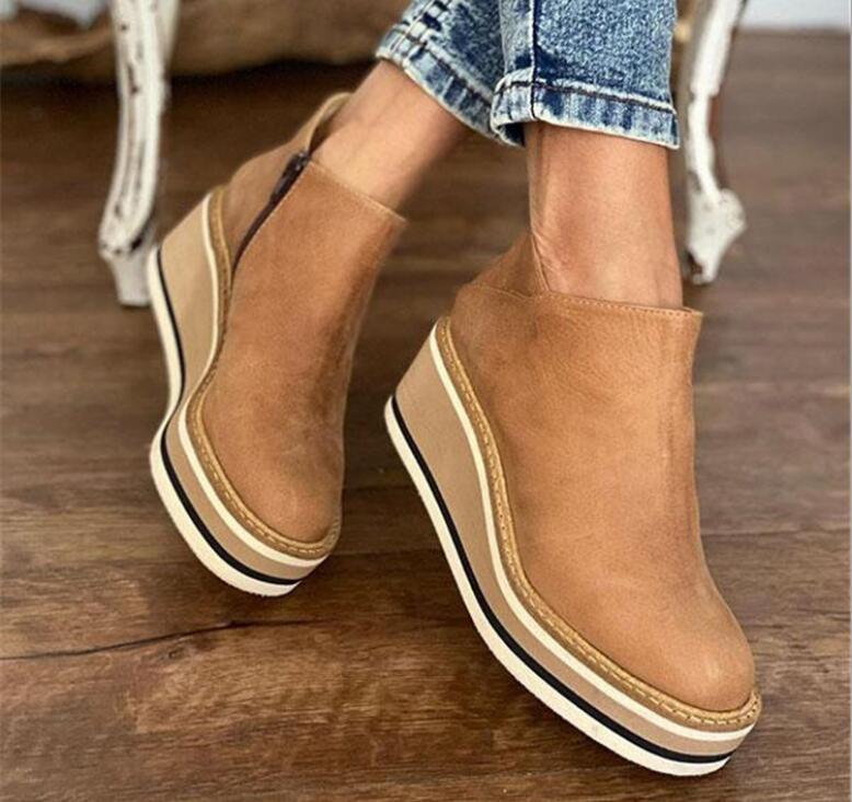 WW | Keil-Plattform mit Reißverschluss