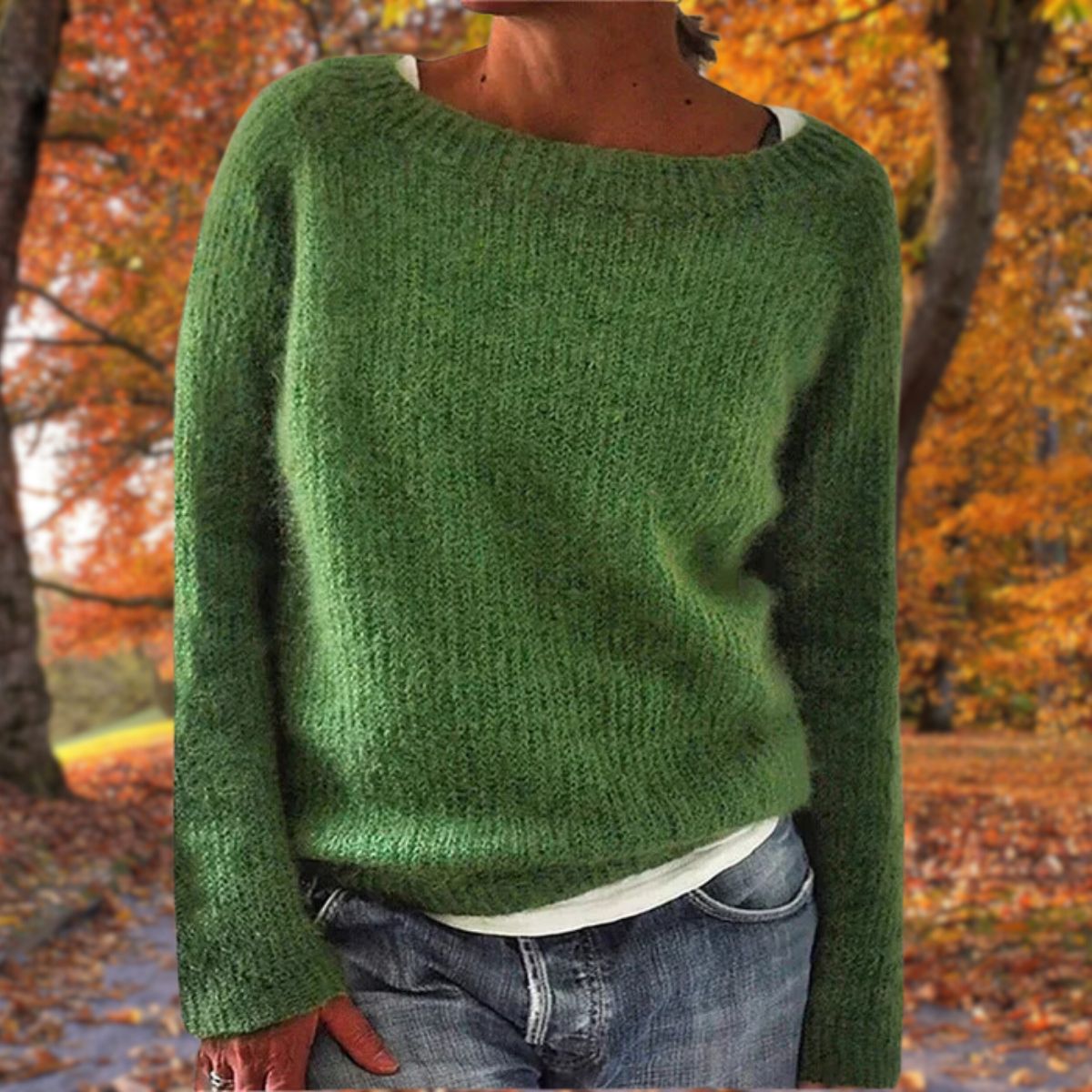 WW | Klassischer Wollpullover - Damenmode