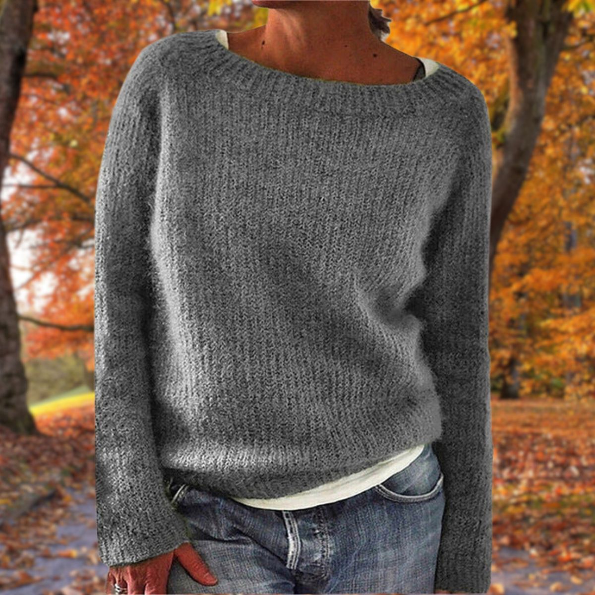 WW | Klassischer Wollpullover - Damenmode