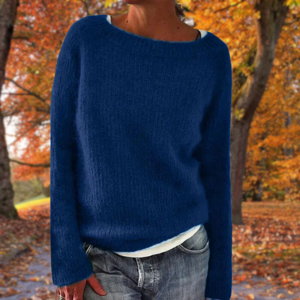 WW | Klassischer Wollpullover - Damenmode
